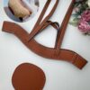 Фурнитура для вязаной сумки ручки и дно Полин, искусственная кожа Коричневый