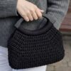 Ручки для сумки натуральное дерево пара 20*9 см - Чёрный