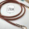 Плечевой ремень для сумки шнур 6мм из эко кожи 120см - Коричневый