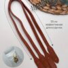 Ручки для сумки с креплением винт искусственная кожа, коричневый.