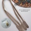 Ручки для сумки с креплением винт искусственная кожа, золото.